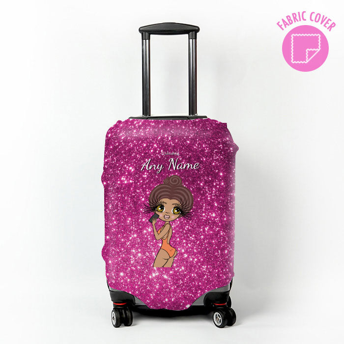 ClaireaBella Selfie Glitter Effect Suitcase Cover