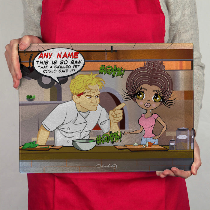 ClaireaBella Glass Chopping Board - Shouting Chef