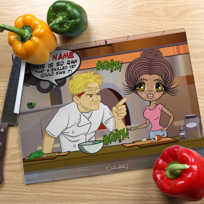 ClaireaBella Glass Chopping Board - Shouting Chef