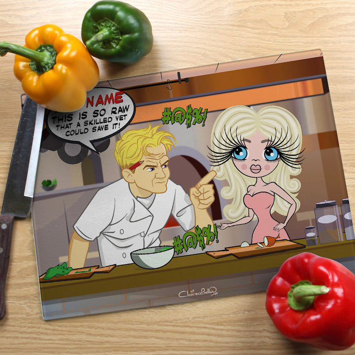 ClaireaBella Glass Chopping Board - Shouting Chef