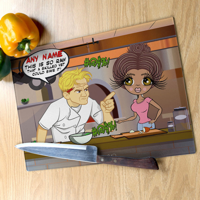 ClaireaBella Glass Chopping Board - Shouting Chef
