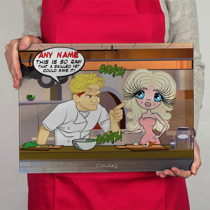 ClaireaBella Glass Chopping Board - Shouting Chef