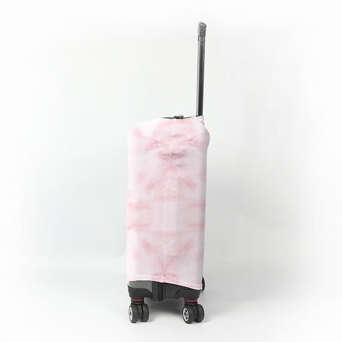 ClaireaBella Pink Marble Effect Suitcase Cover - Image 2