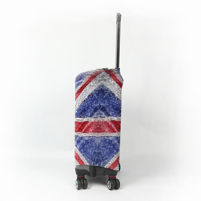 ClaireaBella Glitter Effect Union Jack Suitcase Cover - Image 2