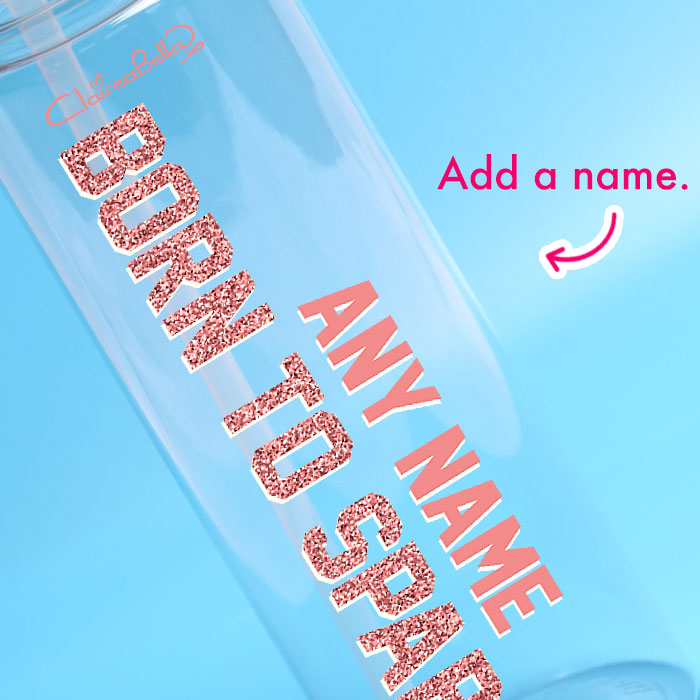 ClaireaBella Girls Sparkle Water Bottle