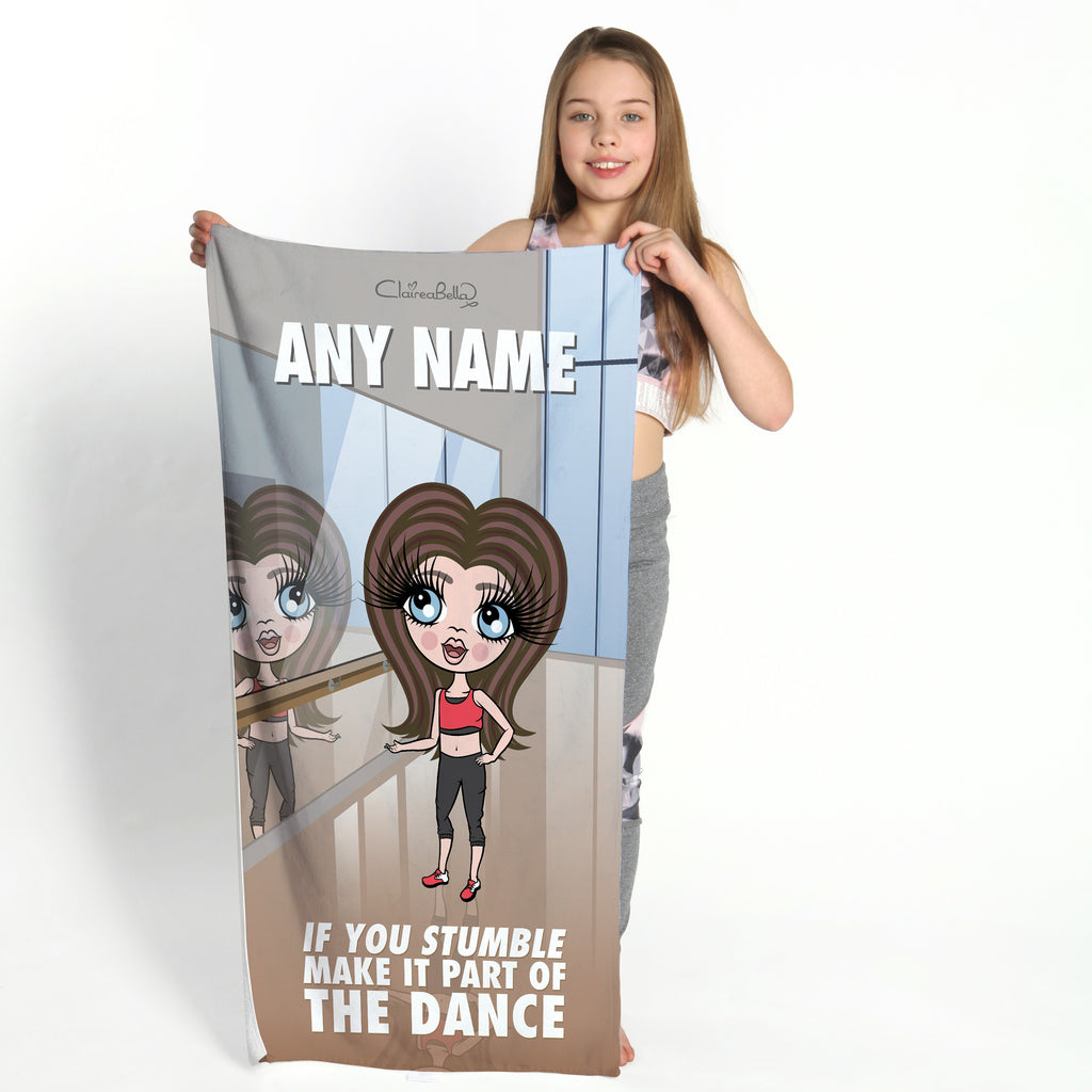 ClaireaBella Girls If You Stumble Gym Towel - Image 1