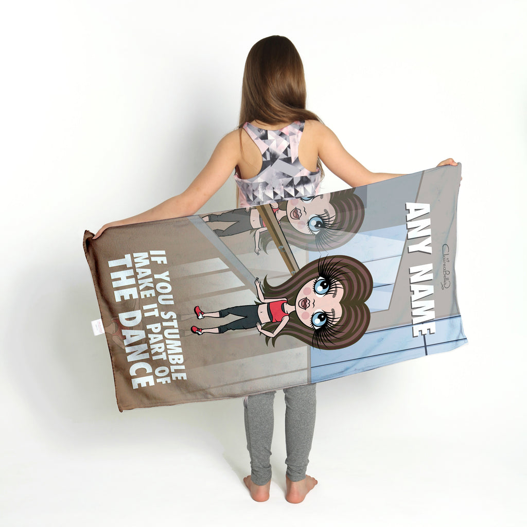 ClaireaBella Girls If You Stumble Gym Towel - Image 3