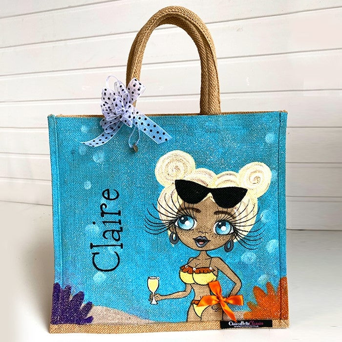 ClaireaBella Under The Sea Large Jute Bag - Image 1
