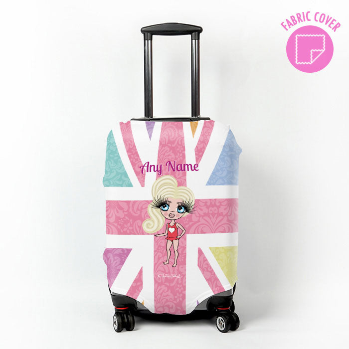 ClaireaBella Girls Union Jack Suitcase Cover