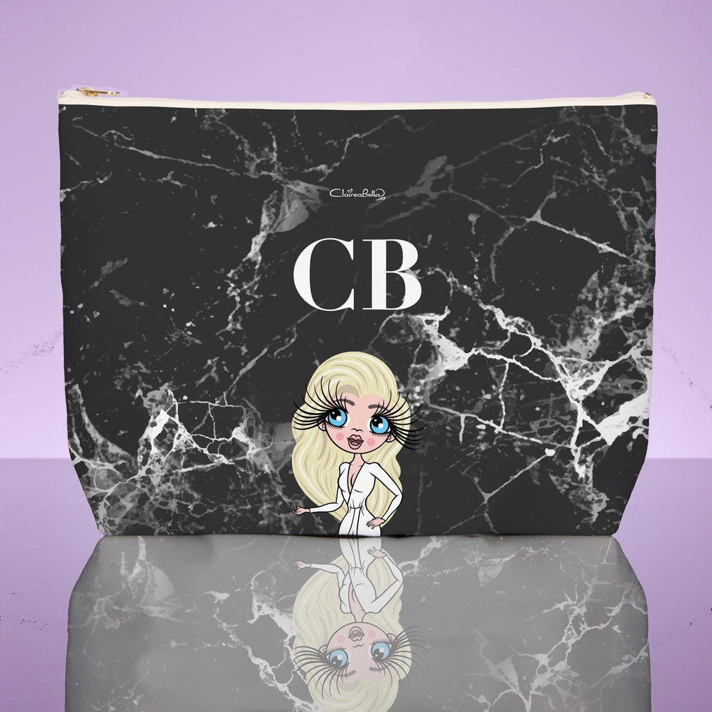 ClaireaBella The LUX Collection Black Marble Wash Bag - Image 1