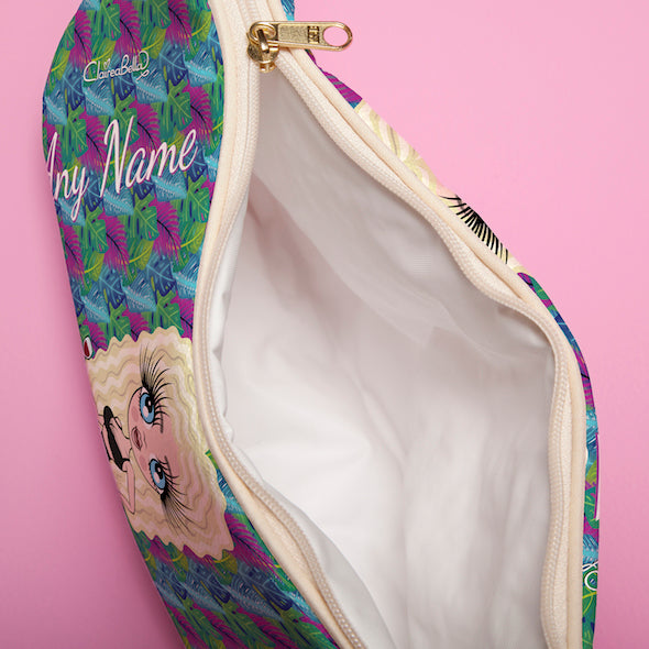 ClaireaBella Neon Leaf Wash Bag - Image 2