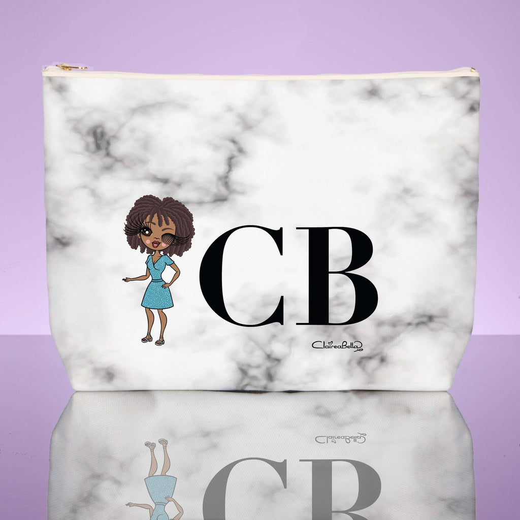 ClaireaBella The LUX Collection White Marble Wash Bag - Image 2