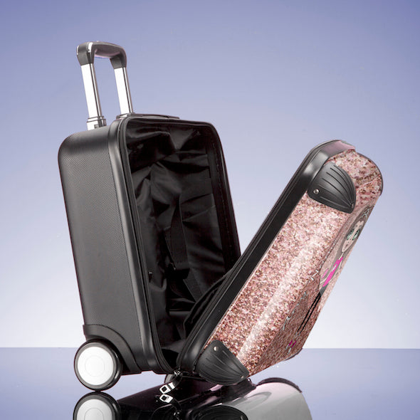 ClaireaBella Girls Glitter Effect Weekend Suitcase - Image 6