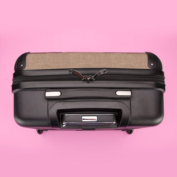 ClaireaBella Jute Print Weekend Suitcase - Image 7
