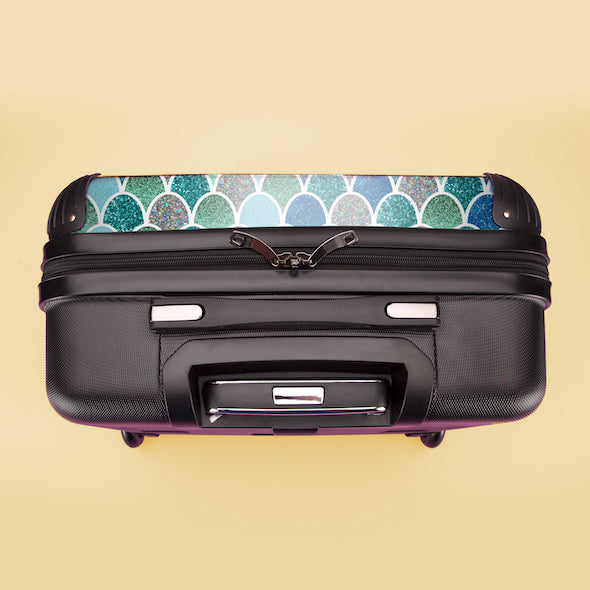 ClaireaBella Mermaid Glitter Effect Weekend Suitcase - Image 8