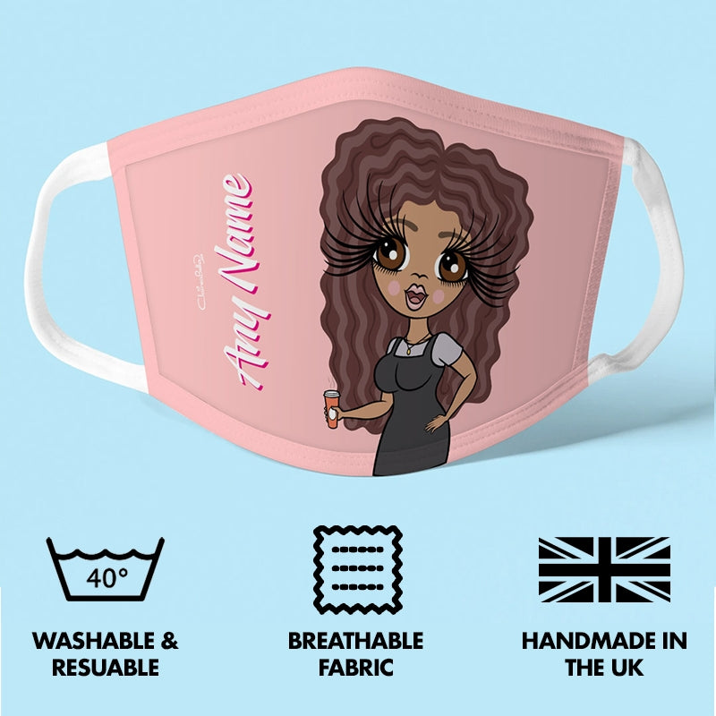 ClaireaBella Personalised Blush Reusable Face Covering - Image 3