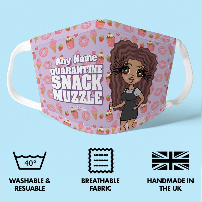 ClaireaBella Personalised Snack Muzzle Reusable Face Covering - Image 2