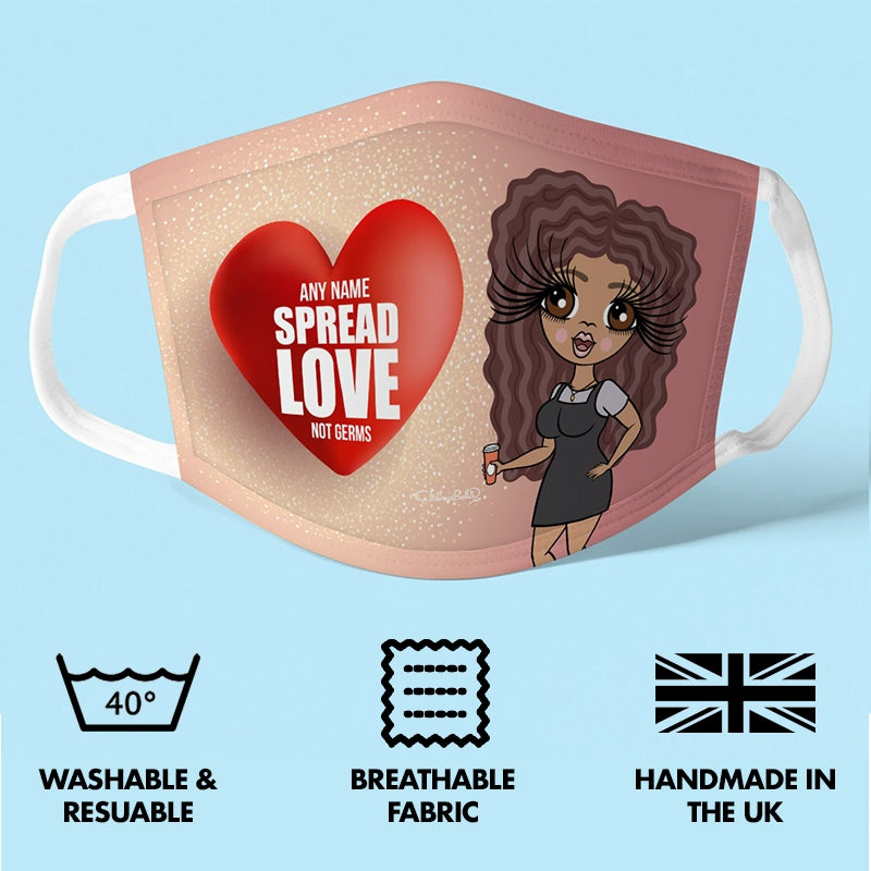 ClaireaBella Personalised Spread Love Reusable Face Covering - Image 3