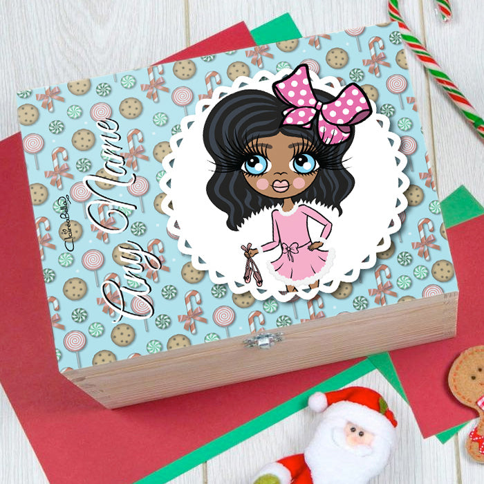 ClaireaBella Girls Candy Cane Christmas Eve Box