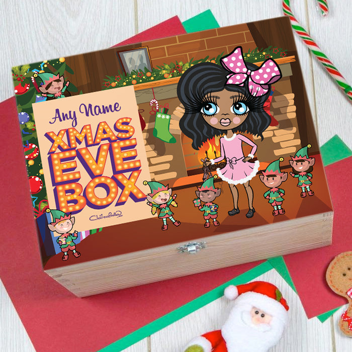 ClaireaBella Girls Elf Fun Christmas Eve Box