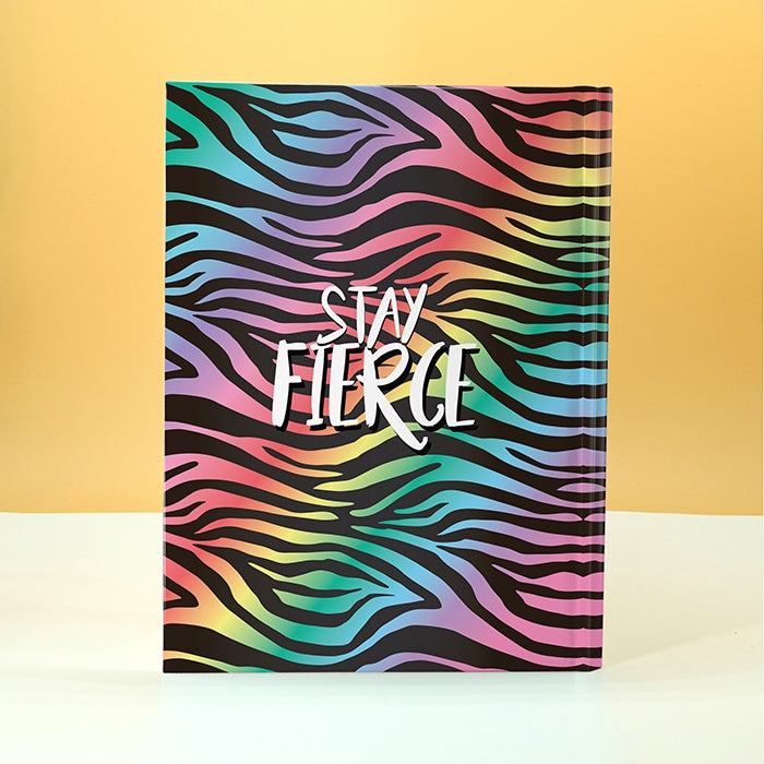 ClaireaBella Girls Vibrant Zebra Print Diary - Image 2